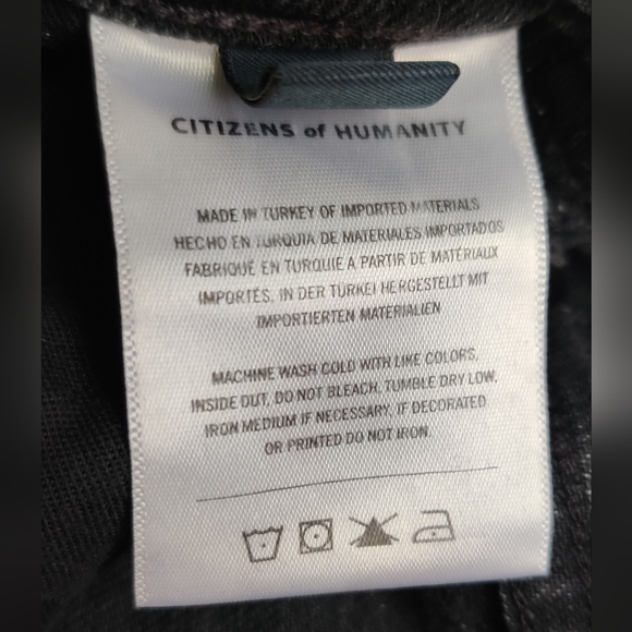 Citizens of Humanity Women's Black Jeans Size 23 - Picture 4 of 8